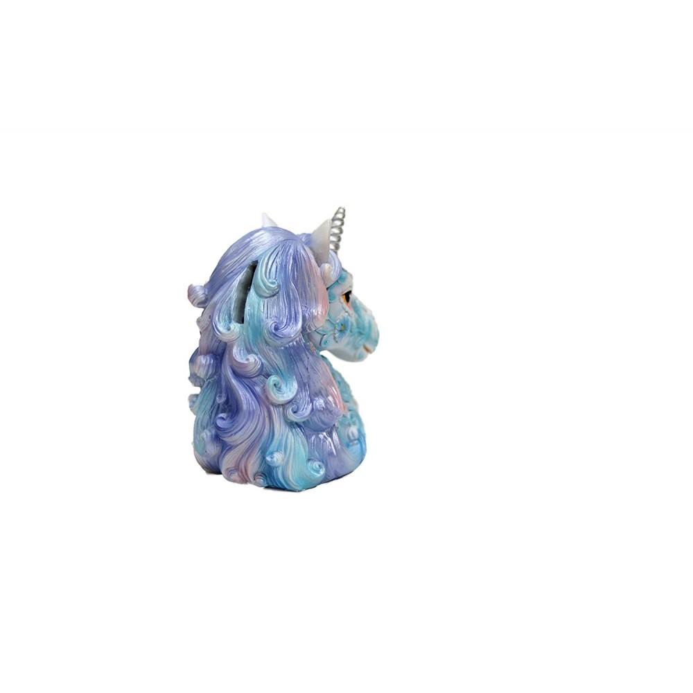 Hamster London Unicorn Piggy Money Bank, Makes a Perfect Unique Gift Keepsake or Savings Piggy Bank for boy & Girl (Blue)