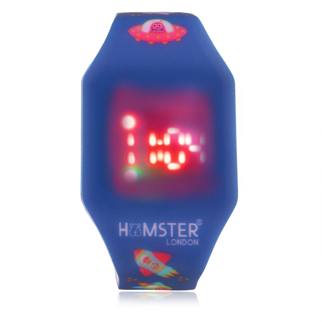 Hamster London Silicon LED Digital Wrist Watch for Boys - Rocket