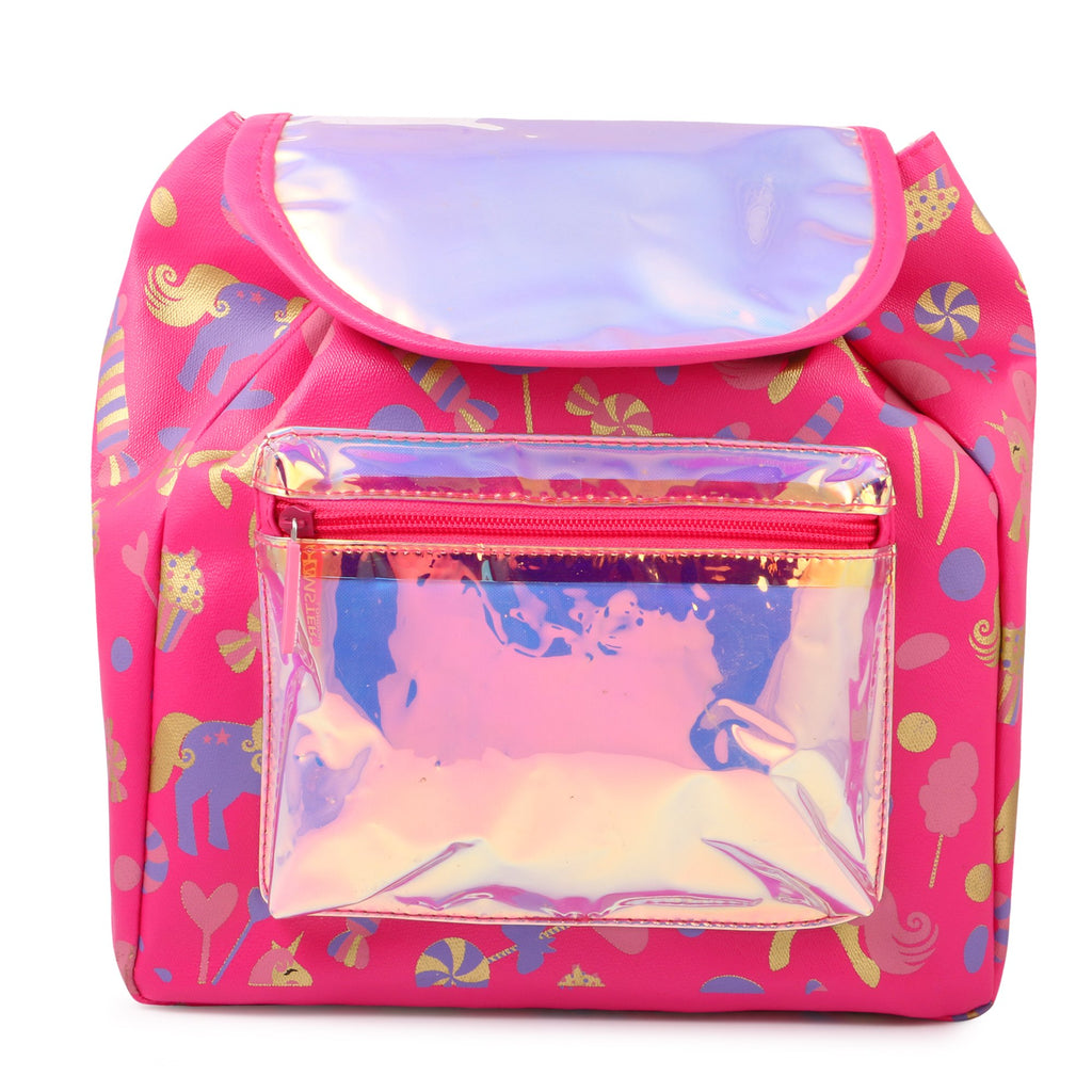 Hamster London Girl's Fashion Shiny Backpack (Small)