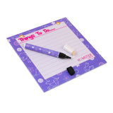 Hamster London Magnetic White Board - Dry, Erase. Can Be Stuck On Refrigerator Or Any Metal Surface,Good Gift for Any Occasion (Mermaid Purple)