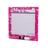 Hamster London Magnetic White Board - Dry, Erase. Can Be Stuck On Refrigerator Or Any Metal Surface,Good Gift for Any Occasion (Unicorn Hot Pink)
