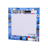 Hamster London Magnetic White Board - Dry, Erase. Can Be Stuck On Refrigerator Or Any Metal Surface,Good Gift for Any Occasion (Football Blue)
