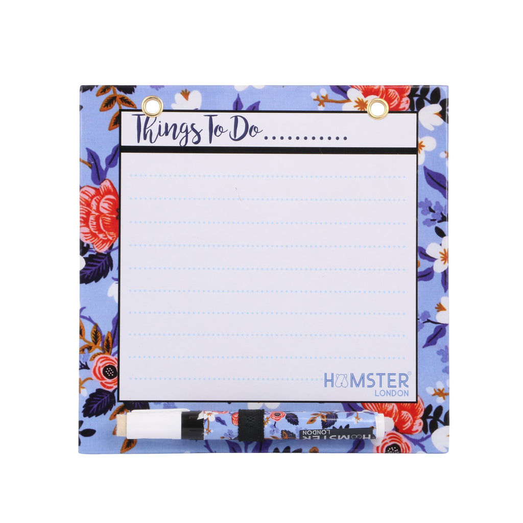 Hamster London Magnetic White Board - Dry, Erase. Can Be Stuck On Refrigerator Or Any Metal Surface,Good Gift for Any Occasion (Football Blue)