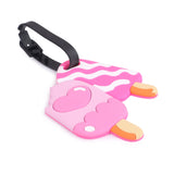 HAMSTER LONDON PINK LOLLI SET OF 2 LUGGAGE TAGS
