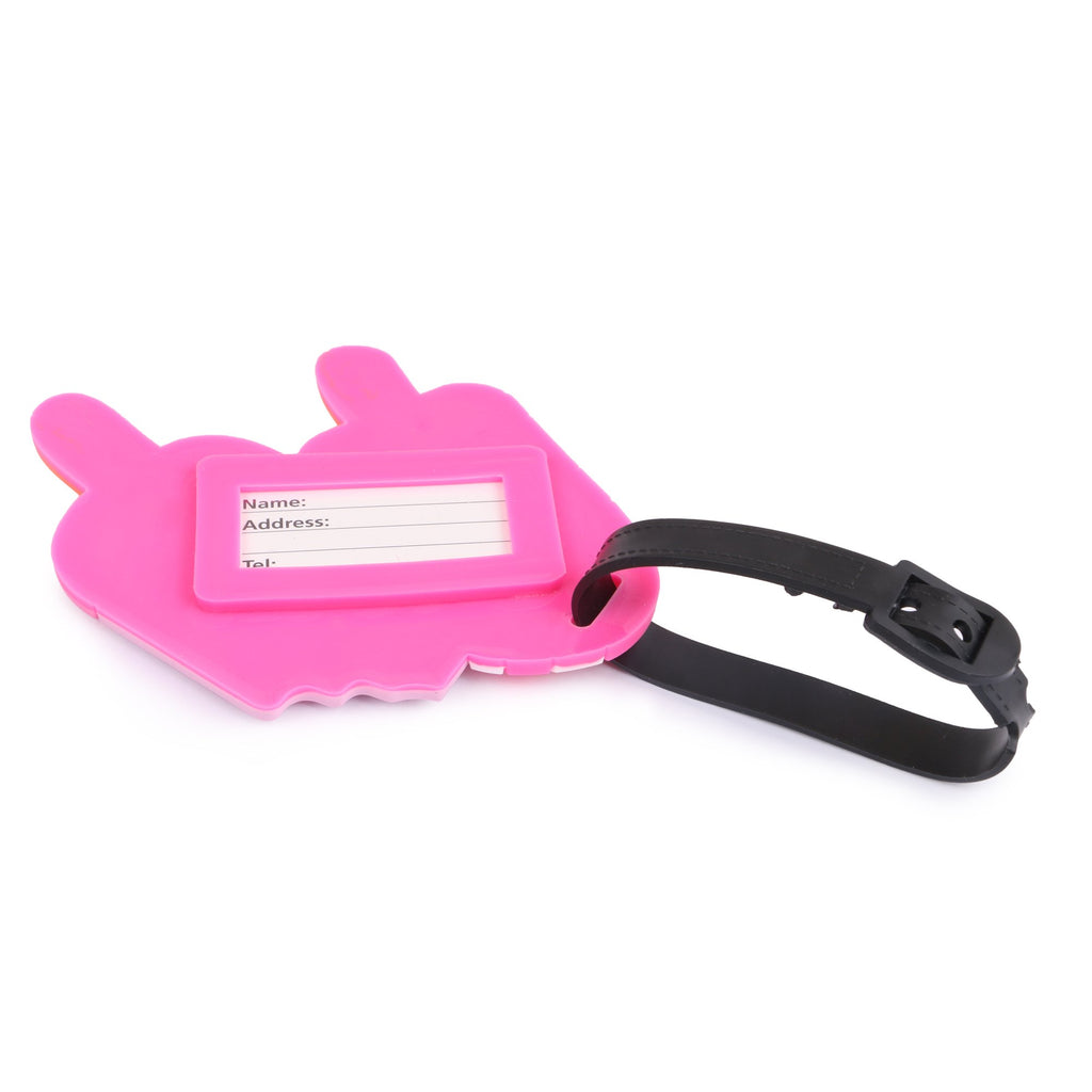 HAMSTER LONDON PINK LOLLI SET OF 2 LUGGAGE TAGS