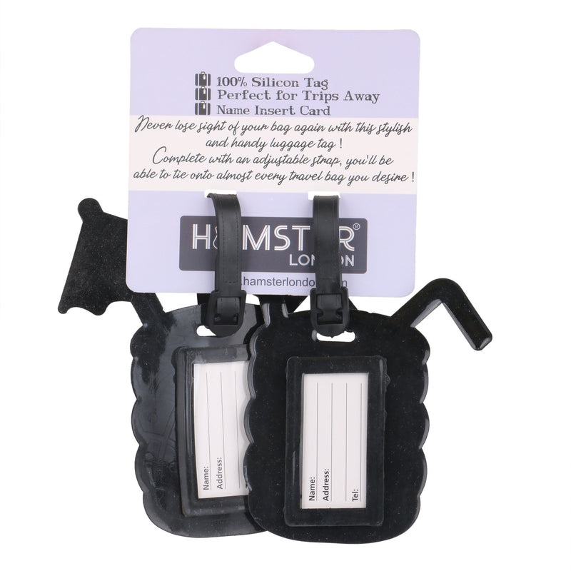 HAMSTER LONDON BEACH SET OF 2 LUGGAGE TAGS