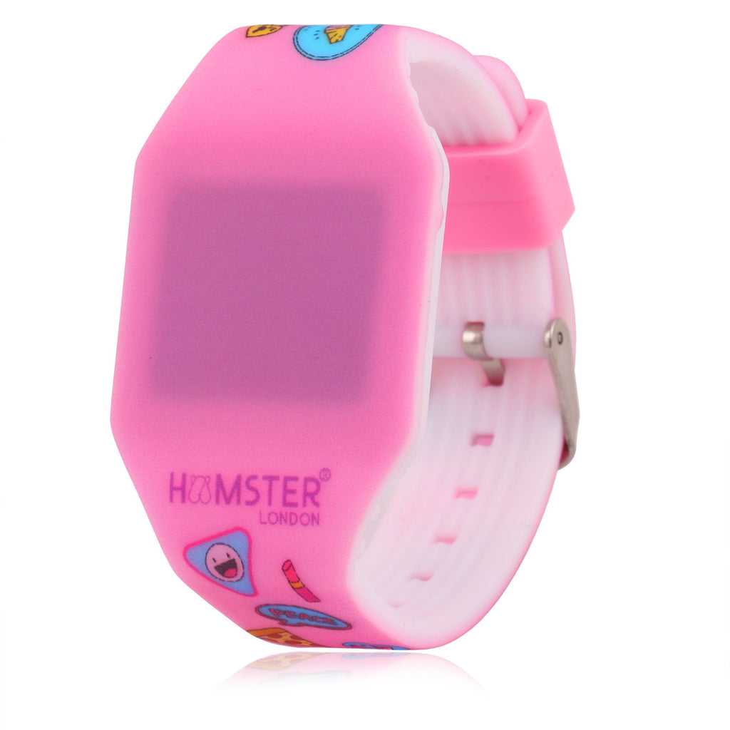 Hamster London Silicon Digital LED Band Wrist Watch for Girls- Lol