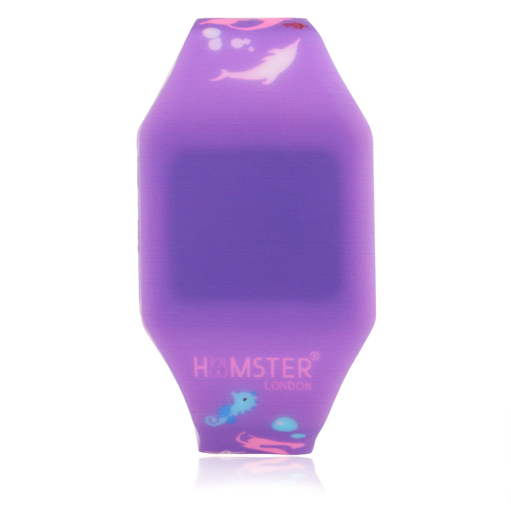 Hamster London Silicon Digital LED Band Wrist Watch for Girls - Mermaid