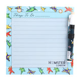 Hamster London Magnetic White Board - Dry, Erase. Can Be Stuck On Refrigerator Or Any Metal Surface,Good Gift for Any Occasion (FIGHTER PLANE)