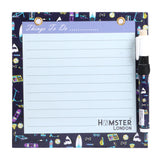 Hamster London Magnetic White Board - Dry, Erase. Can Be Stuck On Refrigerator Or Any Metal Surface,Good Gift for Any Occasion (PIZZA)