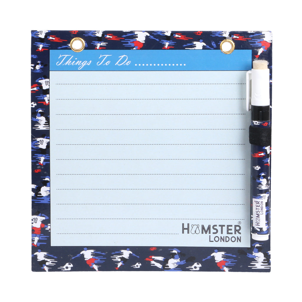 Hamster London Magnetic White Board - Dry, Erase. Can Be Stuck On Refrigerator Or Any Metal Surface,Good Gift for Any Occasion ( FOOTBALL)