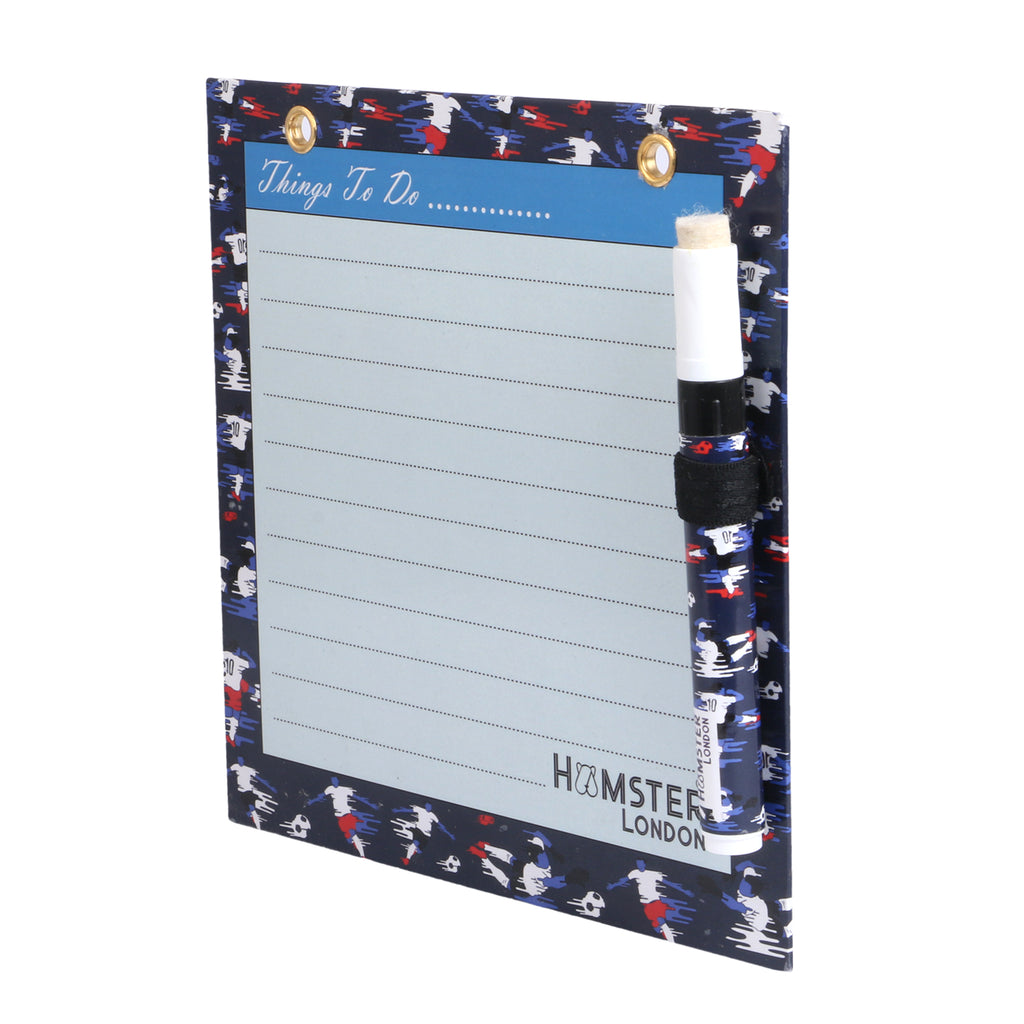 Hamster London Magnetic White Board - Dry, Erase. Can Be Stuck On Refrigerator Or Any Metal Surface,Good Gift for Any Occasion ( FOOTBALL)