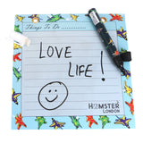 Hamster London Magnetic White Board - Dry, Erase. Can Be Stuck On Refrigerator Or Any Metal Surface,Good Gift for Any Occasion (FIGHTER PLANE)