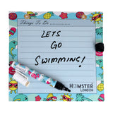 Hamster London Magnetic White Board - Dry, Erase. Can Be Stuck On Refrigerator Or Any Metal Surface,Good Gift for Any Occasion (sea)