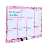 Hamster London Magnetic White Board - Dry, Erase. Can Be Stuck On Refrigerator Or Any Metal Surface,Good Gift for Any Occasion (cupcake unicorn)