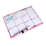 Hamster London Magnetic White Board - Dry, Erase. Can Be Stuck On Refrigerator Or Any Metal Surface,Good Gift for Any Occasion (cupcake unicorn)