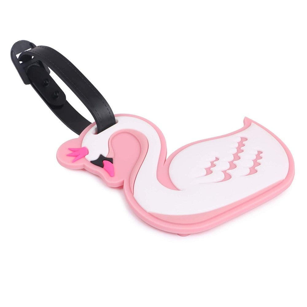 Hamster London Luggage Tag Set/Travel Tags Messages - Pack of 2 (Swan)