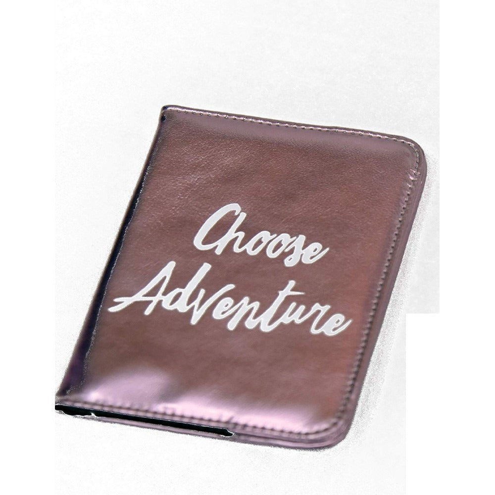 Hamster London Passport Holder Wallet for Men/Women - Choose Adventure (Dark Pink)