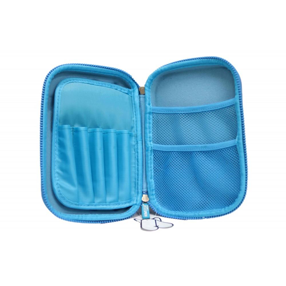 Hamster Hardtop Pencil Pouch - Racing Game Blue