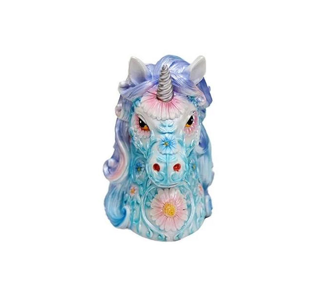 Hamster London Unicorn Piggy Money Bank, Makes a Perfect Unique Gift Keepsake or Savings Piggy Bank for boy & Girl (Blue)