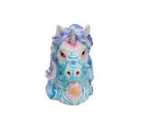 Hamster London Unicorn Piggy Money Bank, Makes a Perfect Unique Gift Keepsake or Savings Piggy Bank for boy & Girl (Blue)