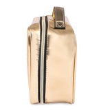 Hamster London Gold Multipurpose Cosmetic Makeup Case with Two Black Mesh Pouch Inside
