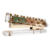 Acrylic & Gold Stapler by Hamster London - A Classic Modern Design to Brighten Up Your Desk – Elegant Office Desk Accessory (Polka Dot)