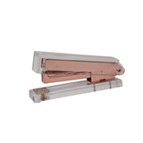 Acrylic & Gold Stapler by Hamster London - A Classic Modern Design to Brighten Up Your Desk – Elegant Office Desk Accessory (Gold)