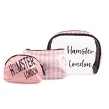 Hamster London trio makeup pink & black vanity set