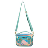 Hamster London shiny sling Bag Aqua