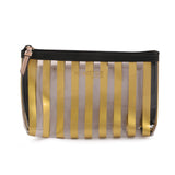 Hamster London Gold Strip Pouch