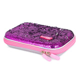 HAMSTER LONDON Eva Reversible Sequence Pouch BLUE & LIGHT PINK GLITTER