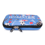 Hamster Hardtop School Pen Holder Pouch Multipurpose Football Blue