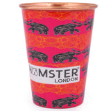 Hamster London Pure Copper Glass Tumbler, Drinkware, 400 ML (Hot Pink)