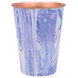 Hamster London Pure Copper Glass Tumbler, Drinkware, 400 ML (Blue)