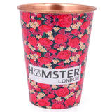 Hamster London Pure Copper Glass Tumbler, Drinkware, 400 ML (Rose)