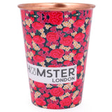 Hamster London Pure Copper Glass Tumbler, Drinkware, 400 ML (Rose)