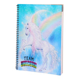 Hamster Spiral Notebook Blue Unicorn