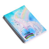 Hamster Spiral Notebook Blue Unicorn