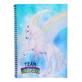 Hamster Spiral Notebook Blue Unicorn