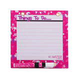 Hamster London Magnetic White Board - Dry, Erase. Can Be Stuck On Refrigerator Or Any Metal Surface,Good Gift for Any Occasion (Unicorn Hot Pink)