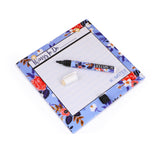 Hamster London Magnetic White Board - Dry, Erase. Can Be Stuck On Refrigerator Or Any Metal Surface,Good Gift for Any Occasion (Floral)