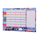 Hamster London Magnetic Meal Planner (Floral Purple)