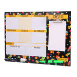 Hamster London Magnetic Erasable White Board Planner with Memo Pad, Lead Mechanical Pencil with Erasable Marker (Robot Black)