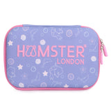 Hamster Hardtop School Pen Holder Pouch Multipurpose Mermaid Light Purple