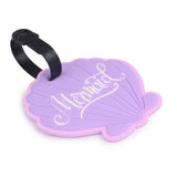 HAMSTER LONDON PURPLE SHELL SET OF 2 LUGGAGE TAGS