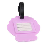 HAMSTER LONDON PURPLE SHELL SET OF 2 LUGGAGE TAGS