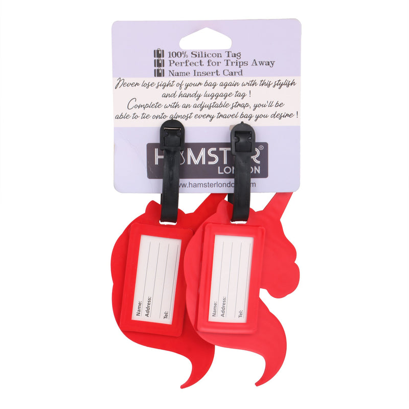 HAMSTER LONDON UNICORN SET OF 2 LUGGAGE TAGS