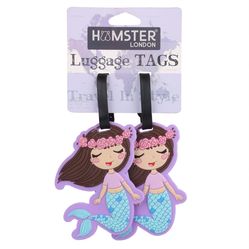 HAMSTER LONDON MERMAID SET OF 2 LUGGAGE TAGS