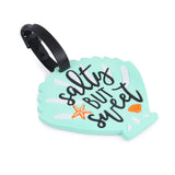 HAMSTER LONDON GREEN SHELL SET OF 2 LUGGAGE TAGS